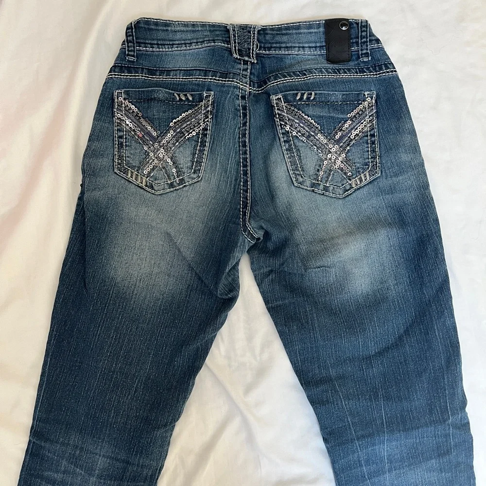 Sequin Detailed Skinny Jeans - Picture 4 of 5